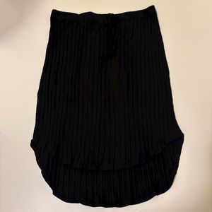 SHEIN Plus Knot Front Curved Hem Skirt